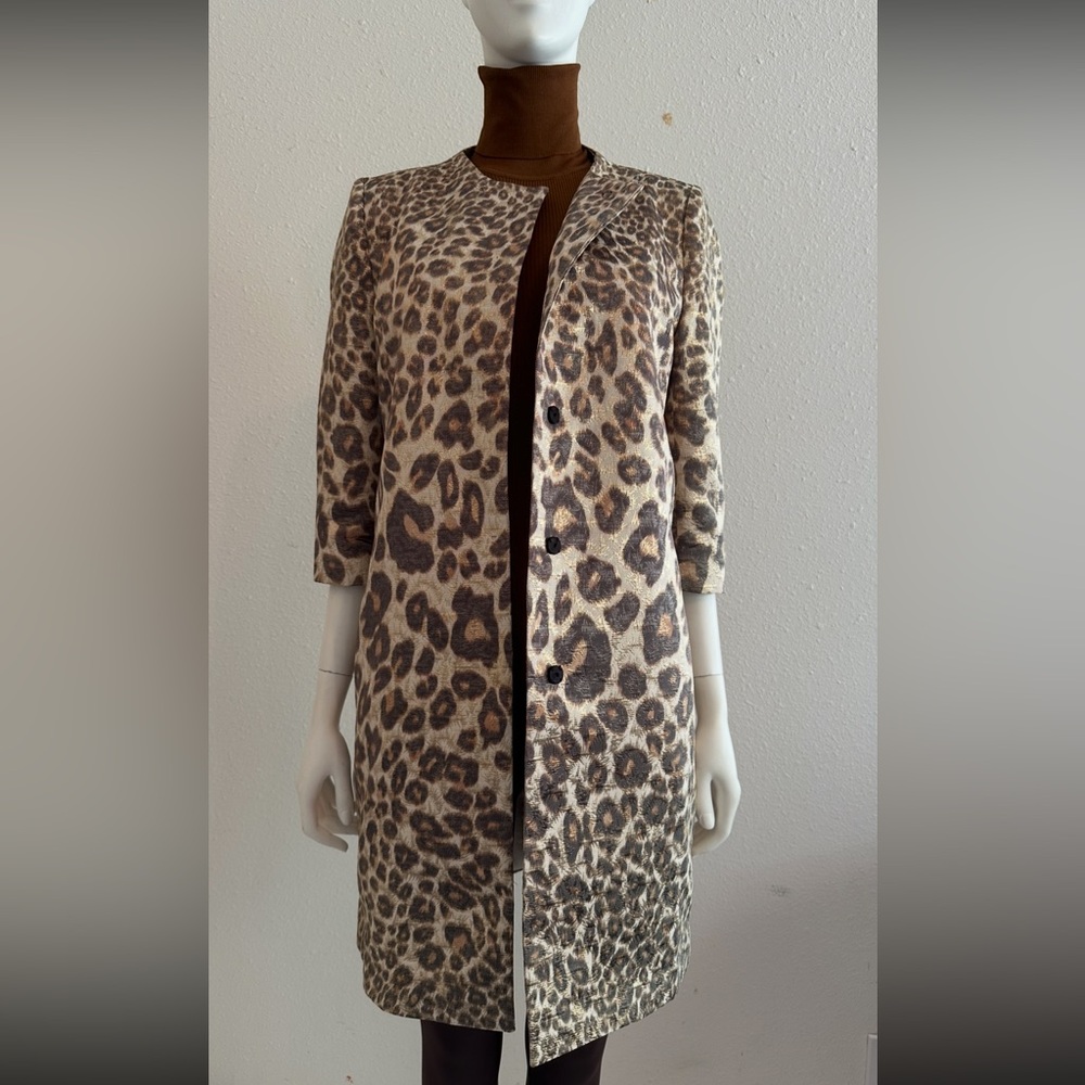 Leopard Print Long Coat
